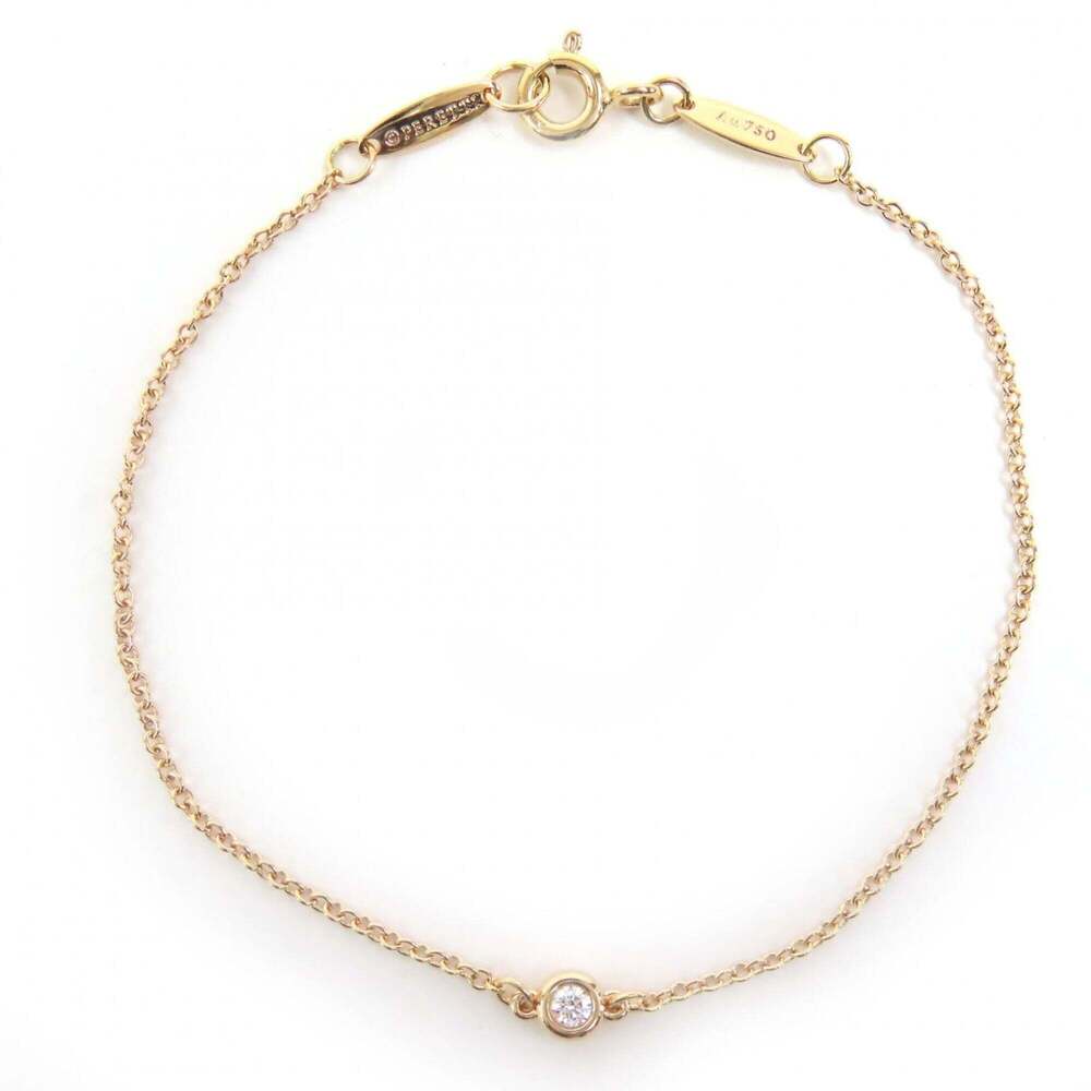 TIFFANY Gold Diamond Charm Bracelet - Picture 1 of 6